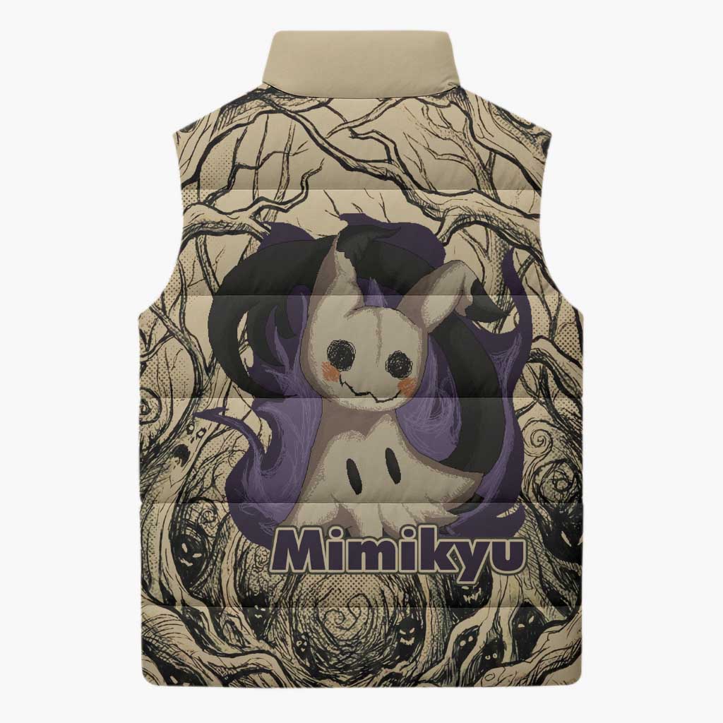 Mimikyu Forest Shadows Sleeveless Puffer Jacket Mimikyu’s Curse - Shadows Beneath the Mask