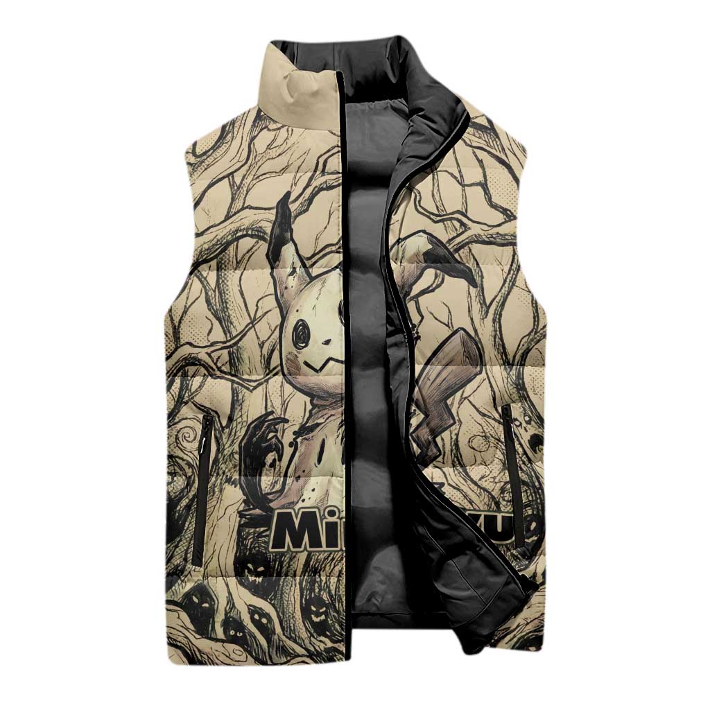 Mimikyu Forest Shadows Sleeveless Puffer Jacket Mimikyu’s Curse - Shadows Beneath the Mask