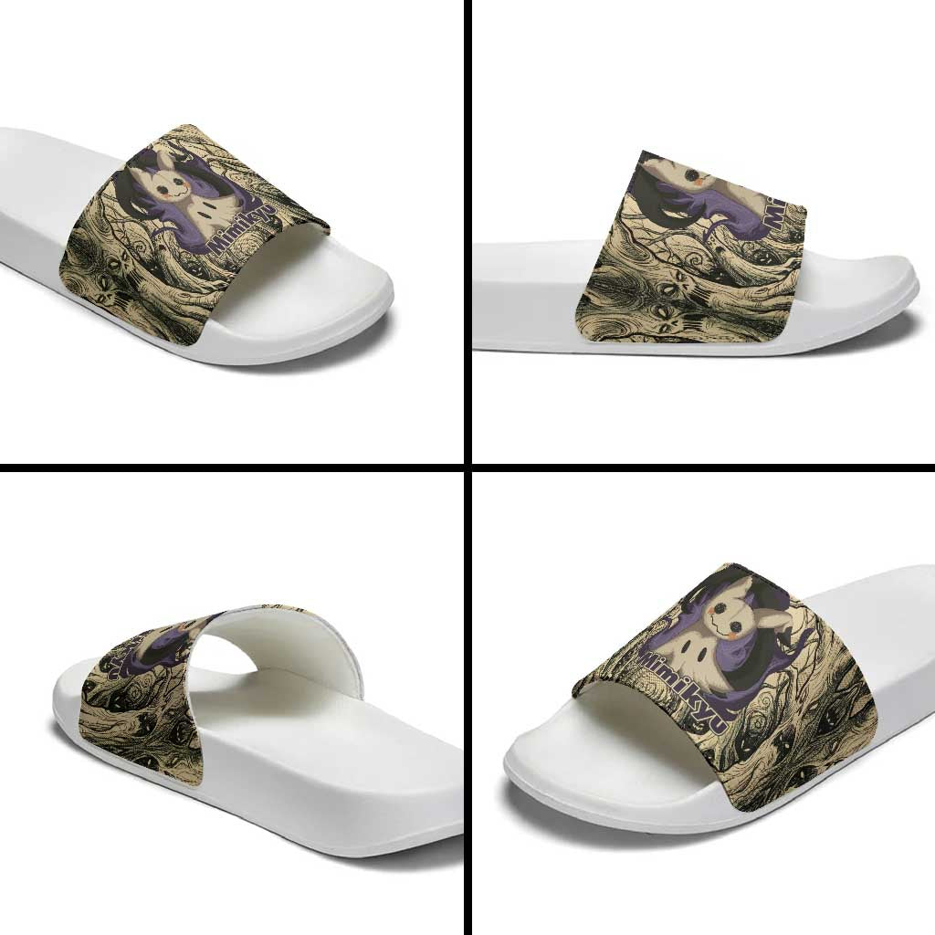 Mimikyu Forest Shadows Slide Sandals Mimikyu’s Curse - Shadows Beneath the Mask
