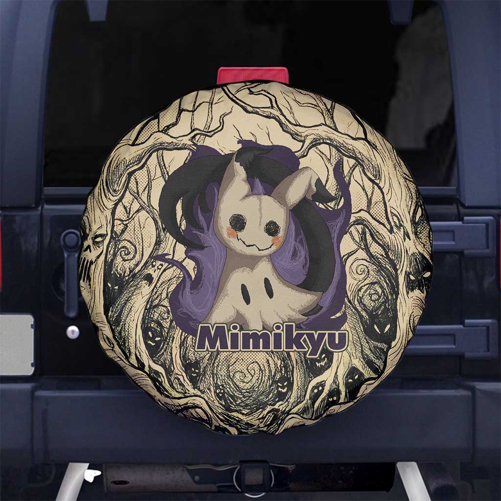 Mimikyu Forest Shadows Spare Tire Cover Mimikyu’s Curse - Shadows Beneath the Mask