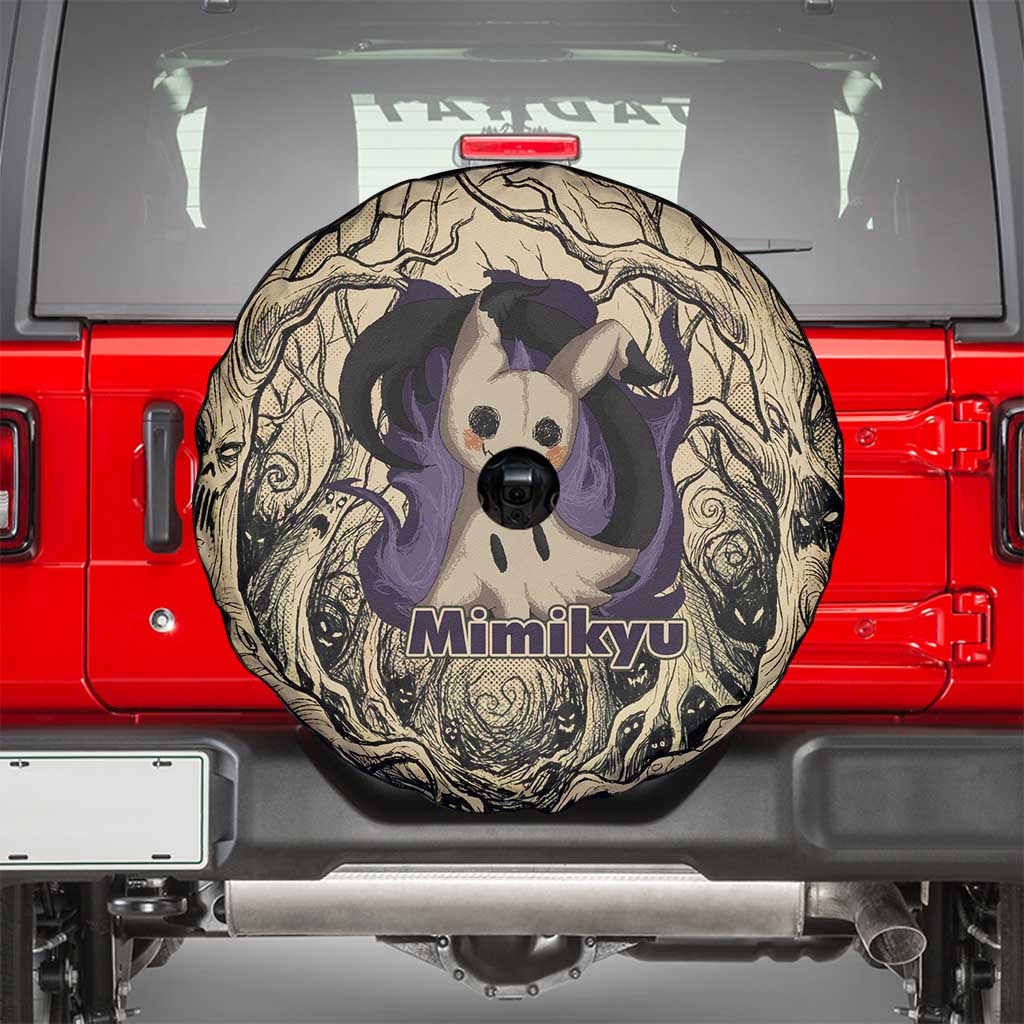 Mimikyu Forest Shadows Spare Tire Cover Mimikyu’s Curse - Shadows Beneath the Mask