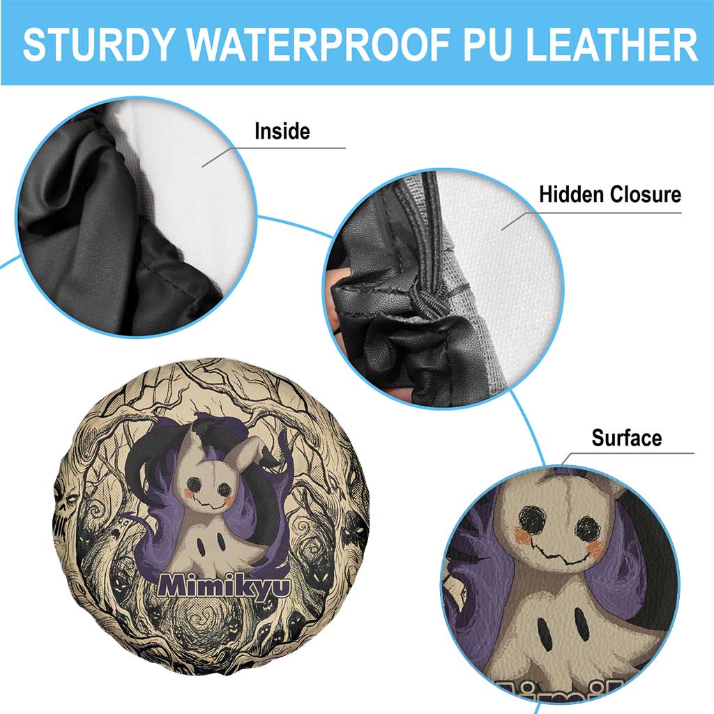 Mimikyu Forest Shadows Spare Tire Cover Mimikyu’s Curse - Shadows Beneath the Mask