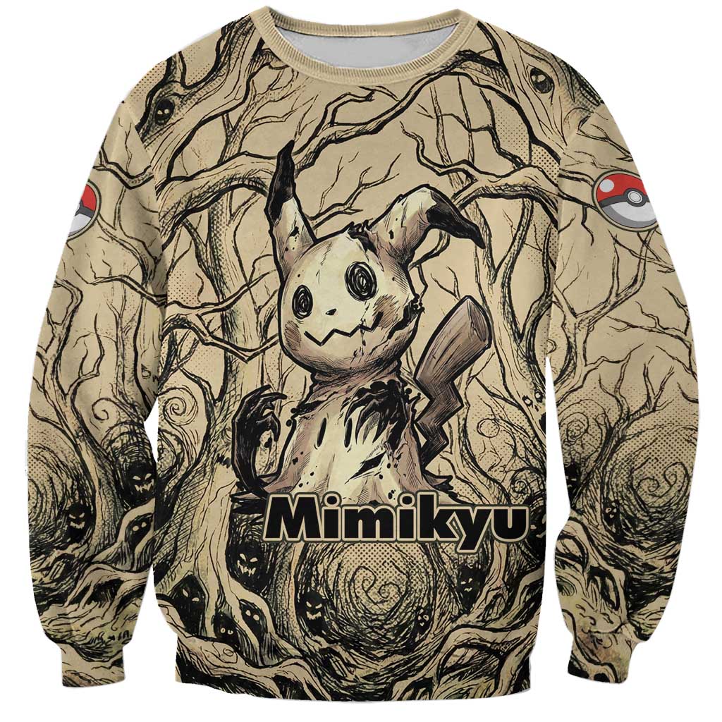 Mimikyu Forest Shadows Sweatshirt Mimikyu’s Curse - Shadows Beneath the Mask