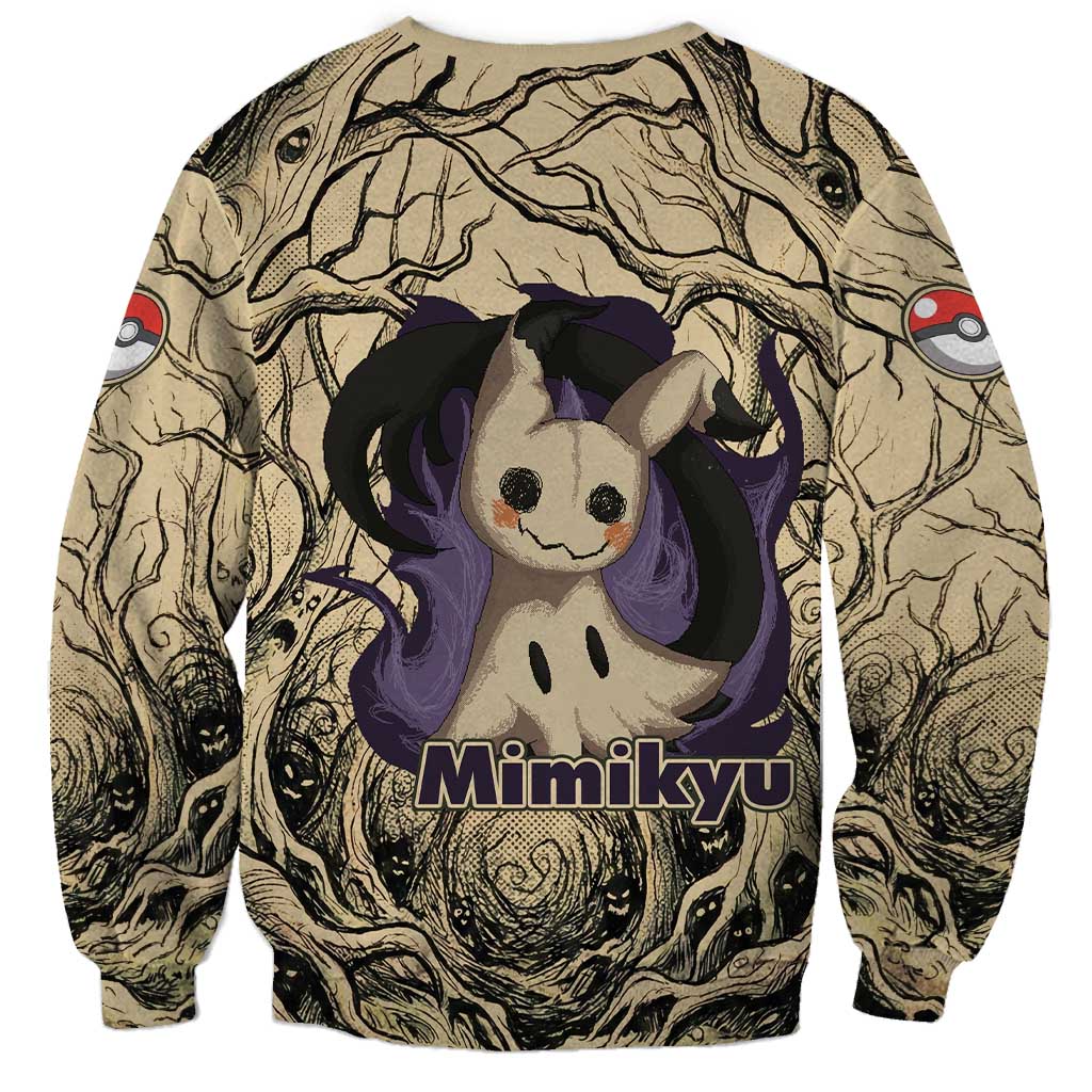 Mimikyu Forest Shadows Sweatshirt Mimikyu’s Curse - Shadows Beneath the Mask
