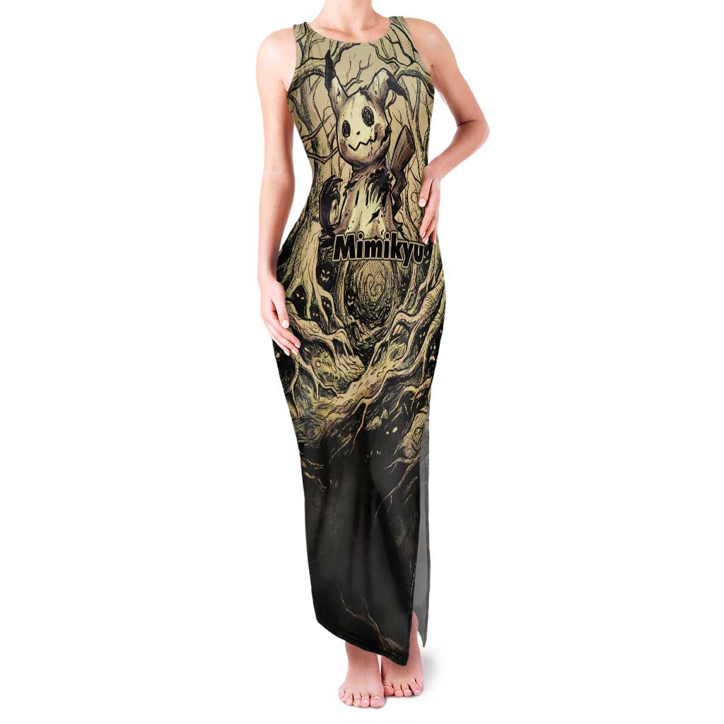 Mimikyu Forest Shadows Tank Maxi Dress Mimikyu’s Curse - Shadows Beneath the Mask