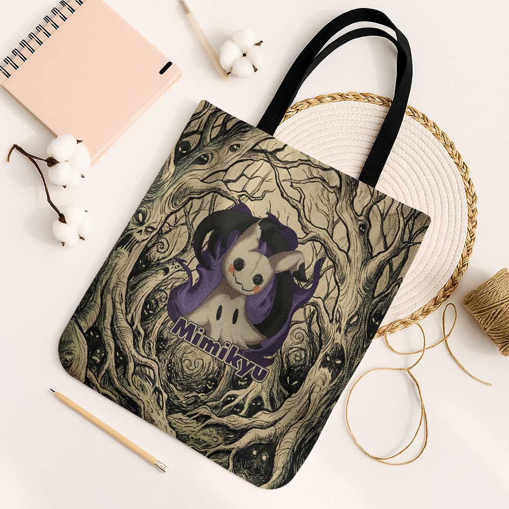 Mimikyu Forest Shadows Tote Bag Mimikyu’s Curse - Shadows Beneath the Mask