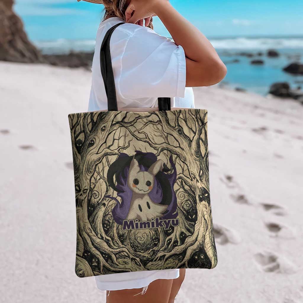 Mimikyu Forest Shadows Tote Bag Mimikyu’s Curse - Shadows Beneath the Mask