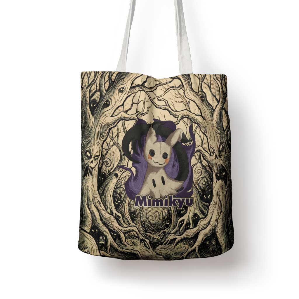 Mimikyu Forest Shadows Tote Bag Mimikyu’s Curse - Shadows Beneath the Mask