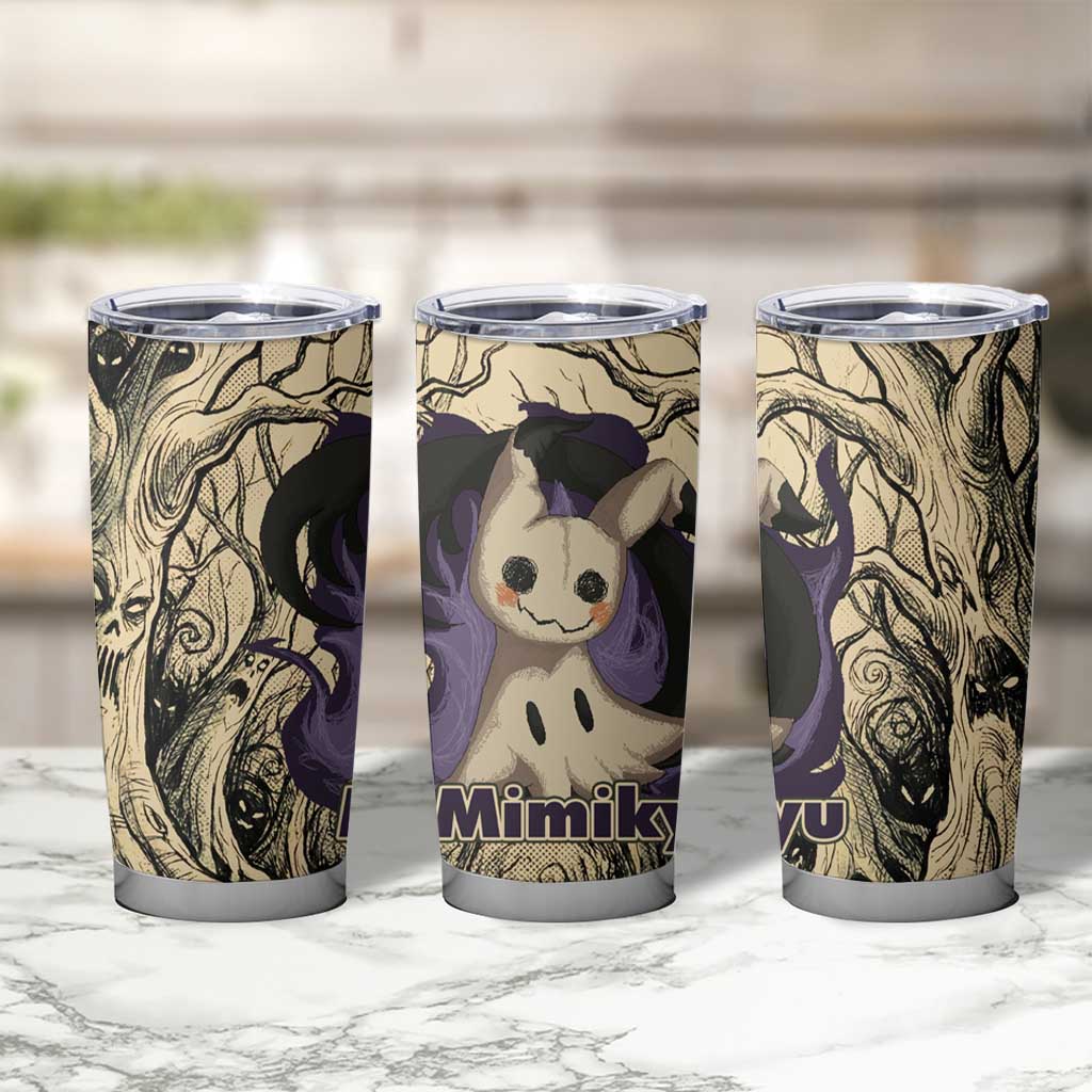 Mimikyu Forest Shadows Tumbler Cup Mimikyu’s Curse - Shadows Beneath the Mask