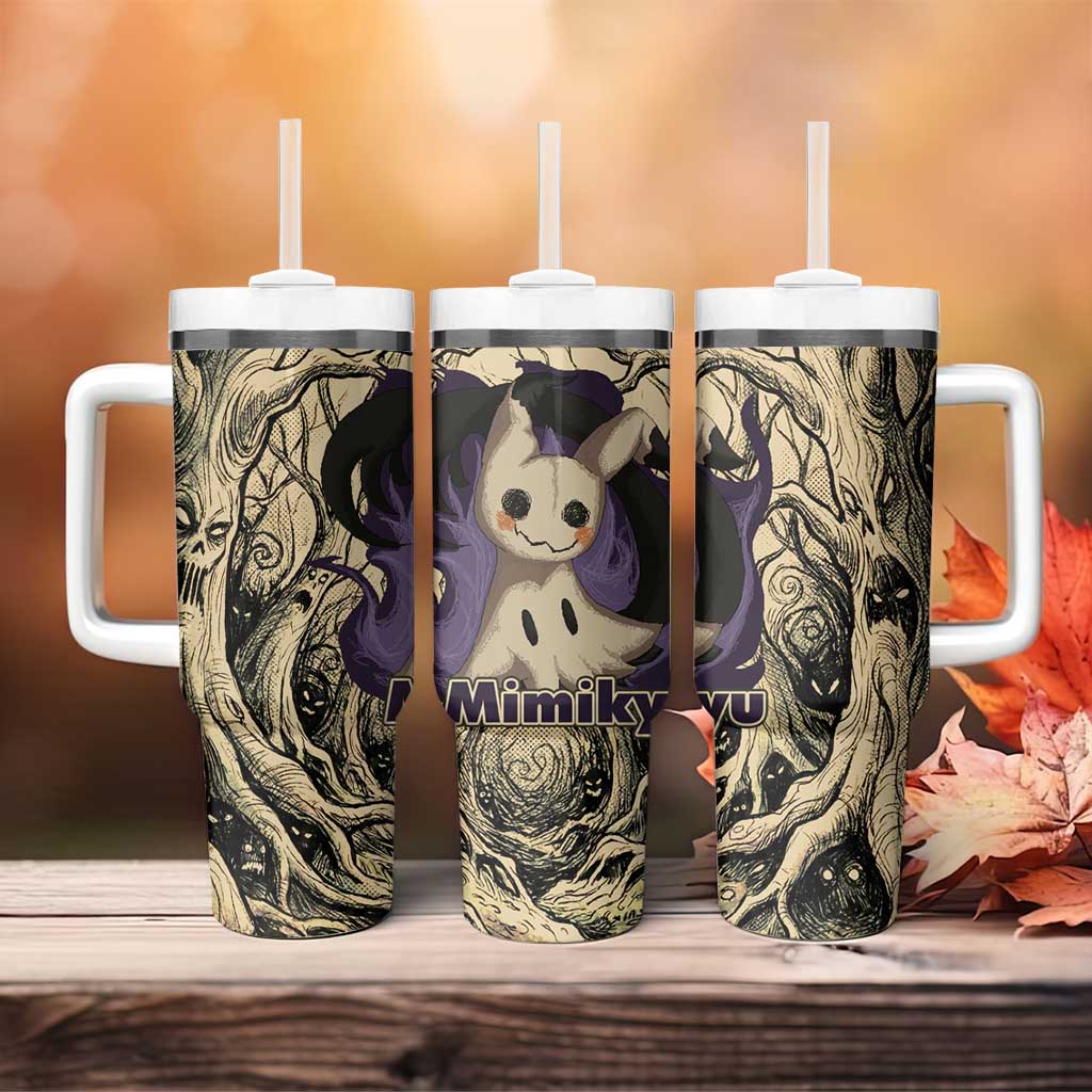 Mimikyu Forest Shadows Tumbler With Handle Mimikyu’s Curse - Shadows Beneath the Mask
