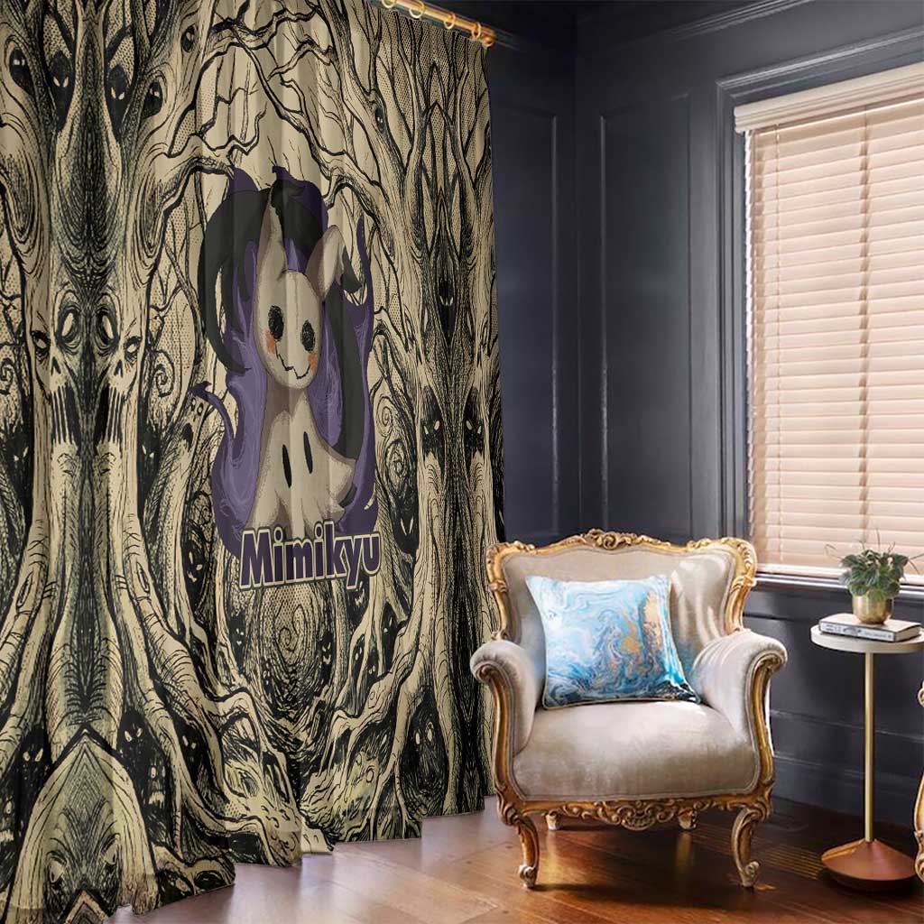 Mimikyu Forest Shadows Window Curtain Mimikyu’s Curse - Shadows Beneath the Mask
