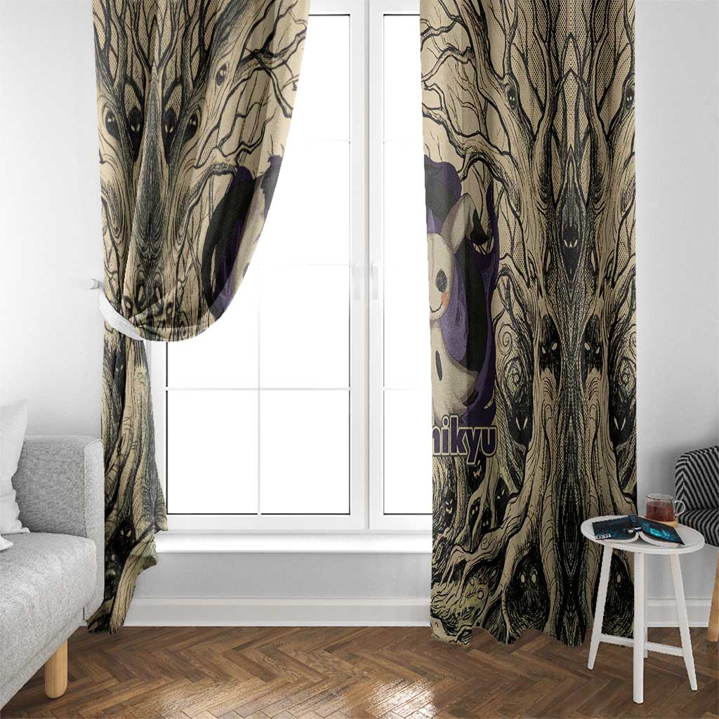 Mimikyu Forest Shadows Window Curtain Mimikyu’s Curse - Shadows Beneath the Mask