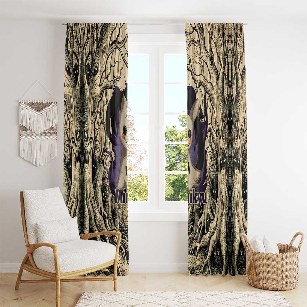Mimikyu Forest Shadows Window Curtain Mimikyu’s Curse - Shadows Beneath the Mask