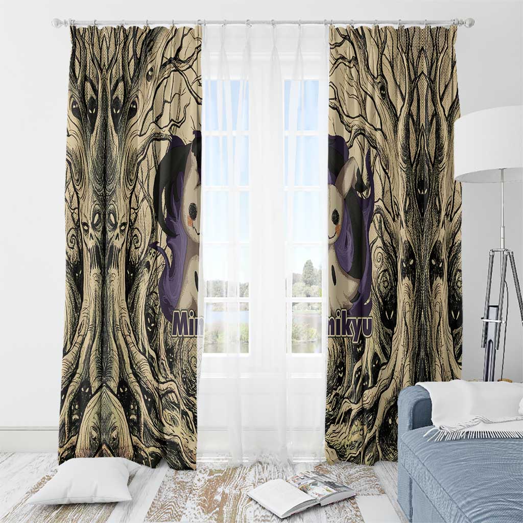 Mimikyu Forest Shadows Window Curtain Mimikyu’s Curse - Shadows Beneath the Mask