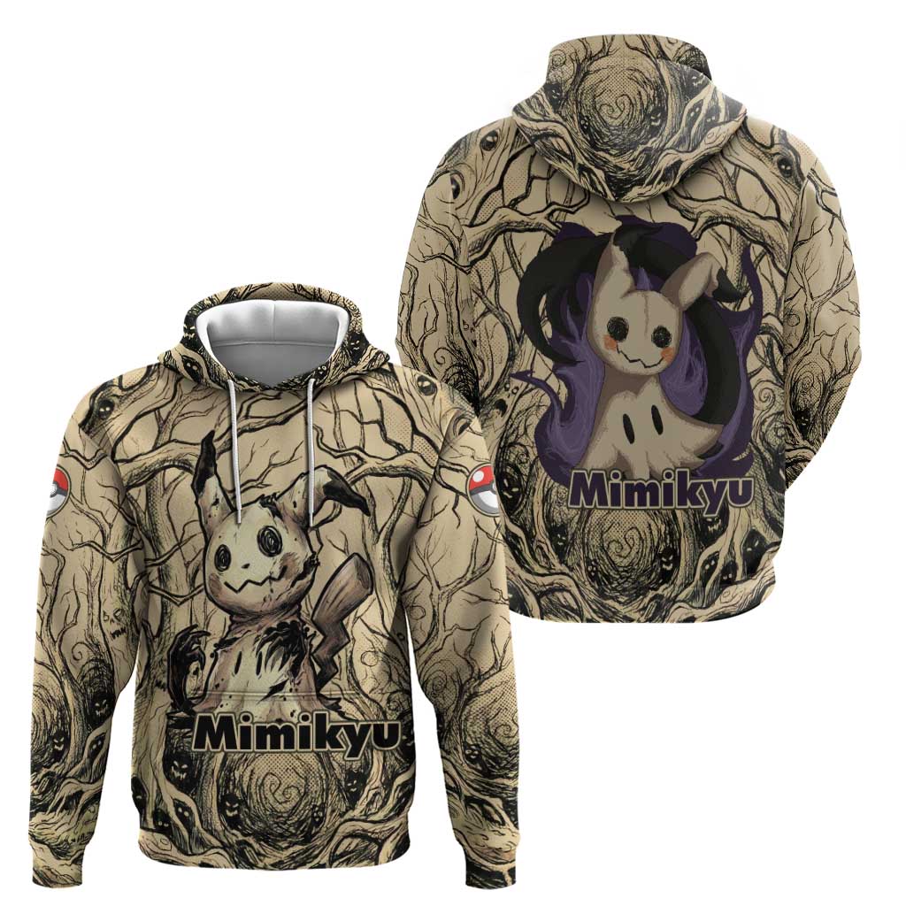 Mimikyu Forest Shadows Zip Hoodie Mimikyu’s Curse - Shadows Beneath the Mask