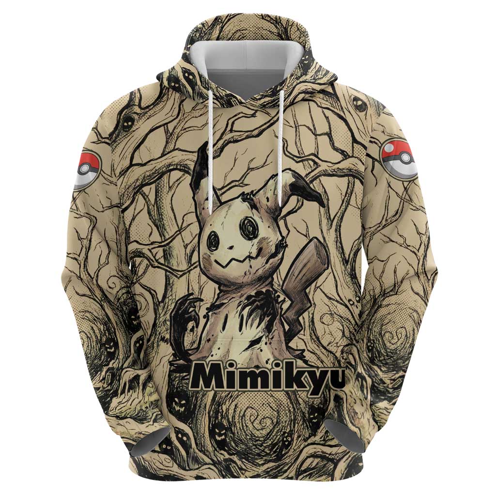 Mimikyu Forest Shadows Zip Hoodie Mimikyu’s Curse - Shadows Beneath the Mask