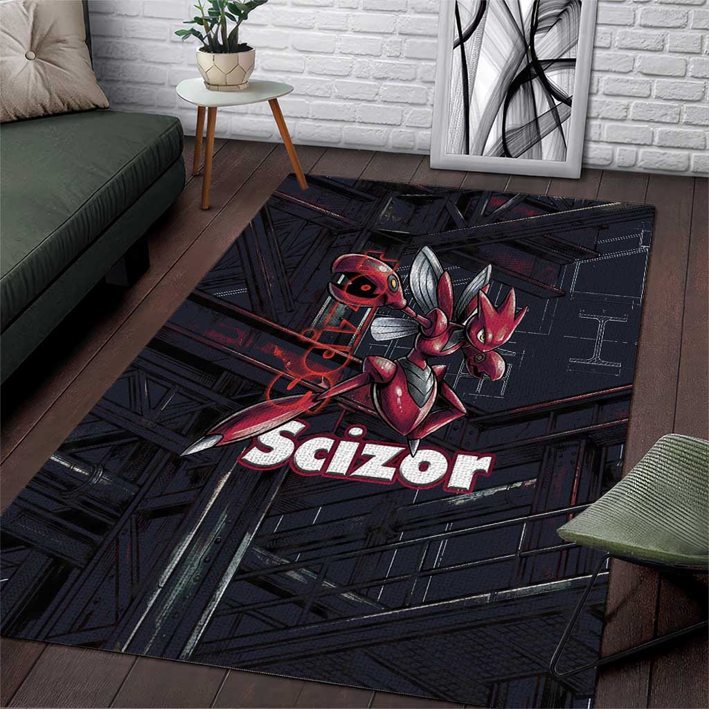 Scizor Battle Armor Area Rug Scizor’s Domain - Claws of Precision
