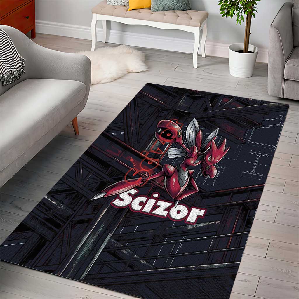 Scizor Battle Armor Area Rug Scizor’s Domain - Claws of Precision