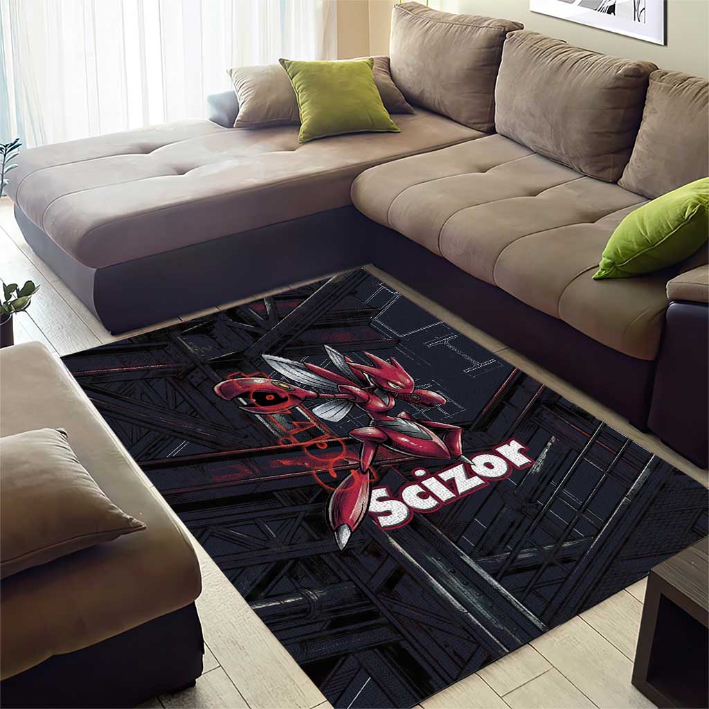 Scizor Battle Armor Area Rug Scizor’s Domain - Claws of Precision