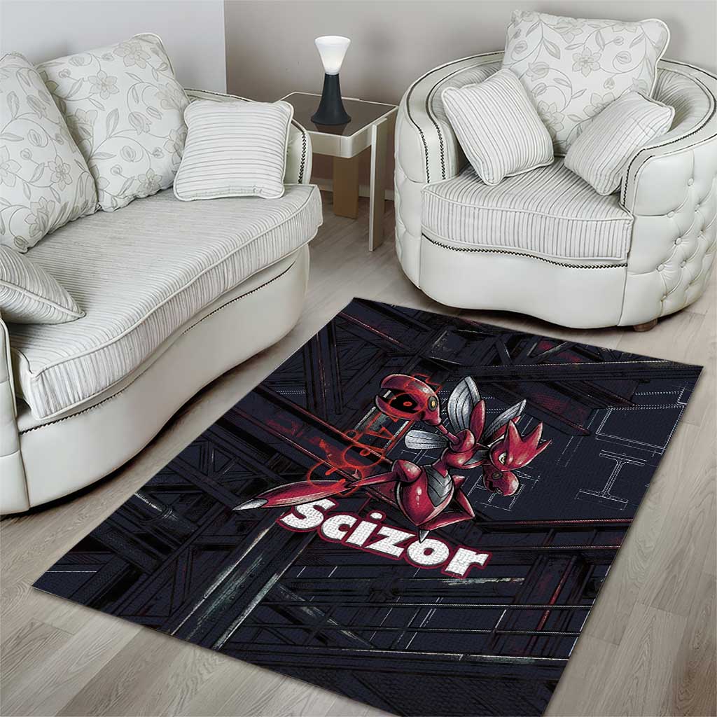 Scizor Battle Armor Area Rug Scizor’s Domain - Claws of Precision