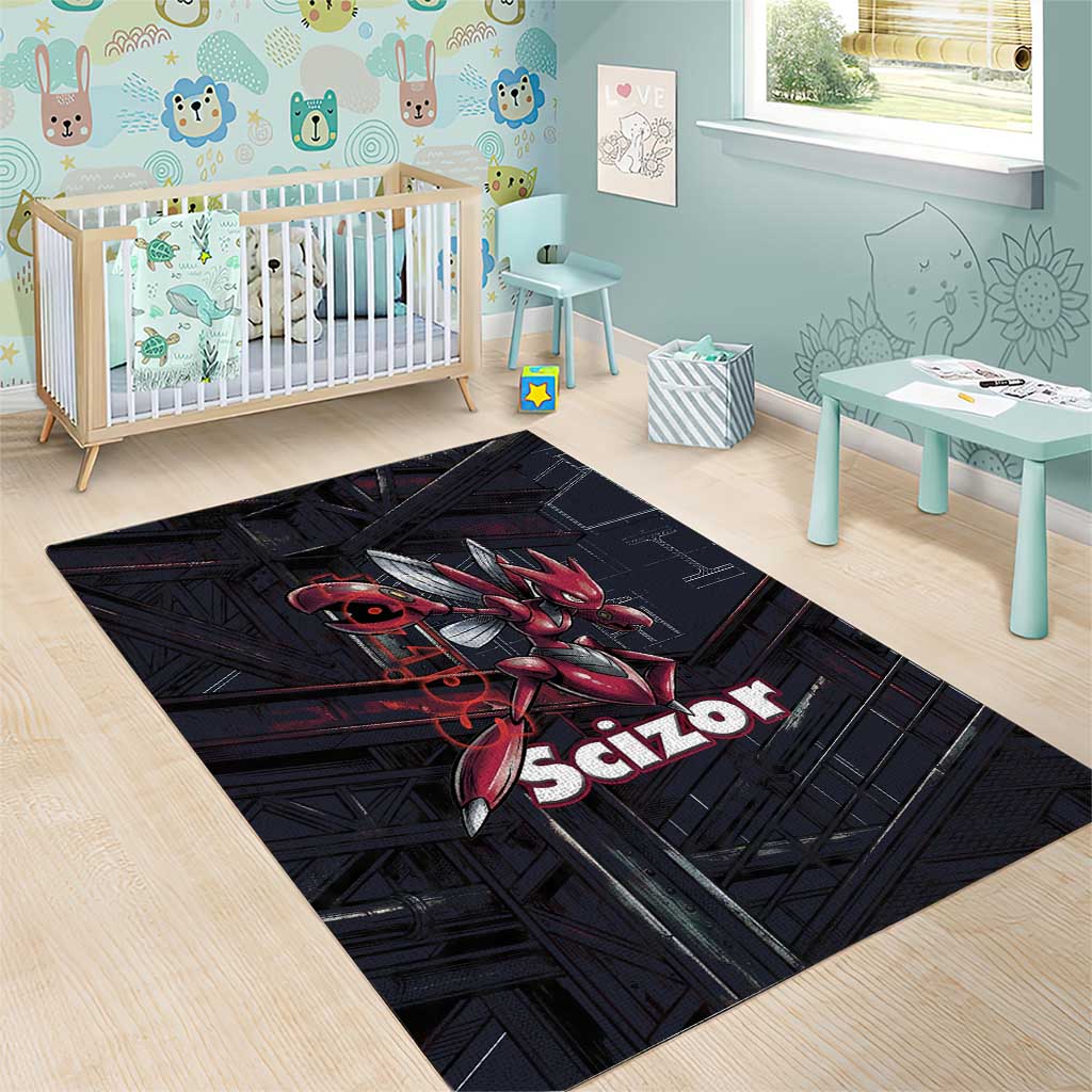 Scizor Battle Armor Area Rug Scizor’s Domain - Claws of Precision