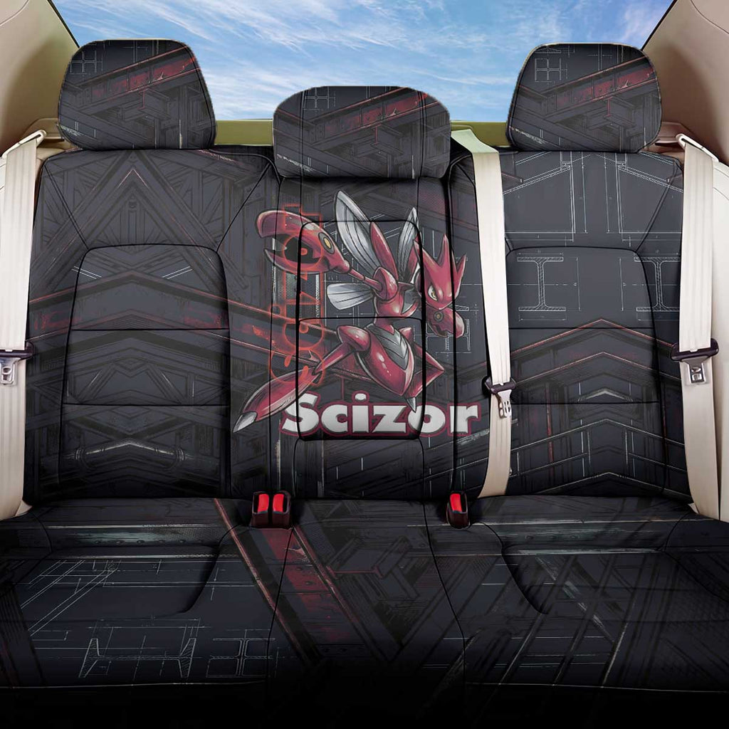 Scizor Battle Armor Back Car Seat Cover Scizor’s Domain - Claws of Precision