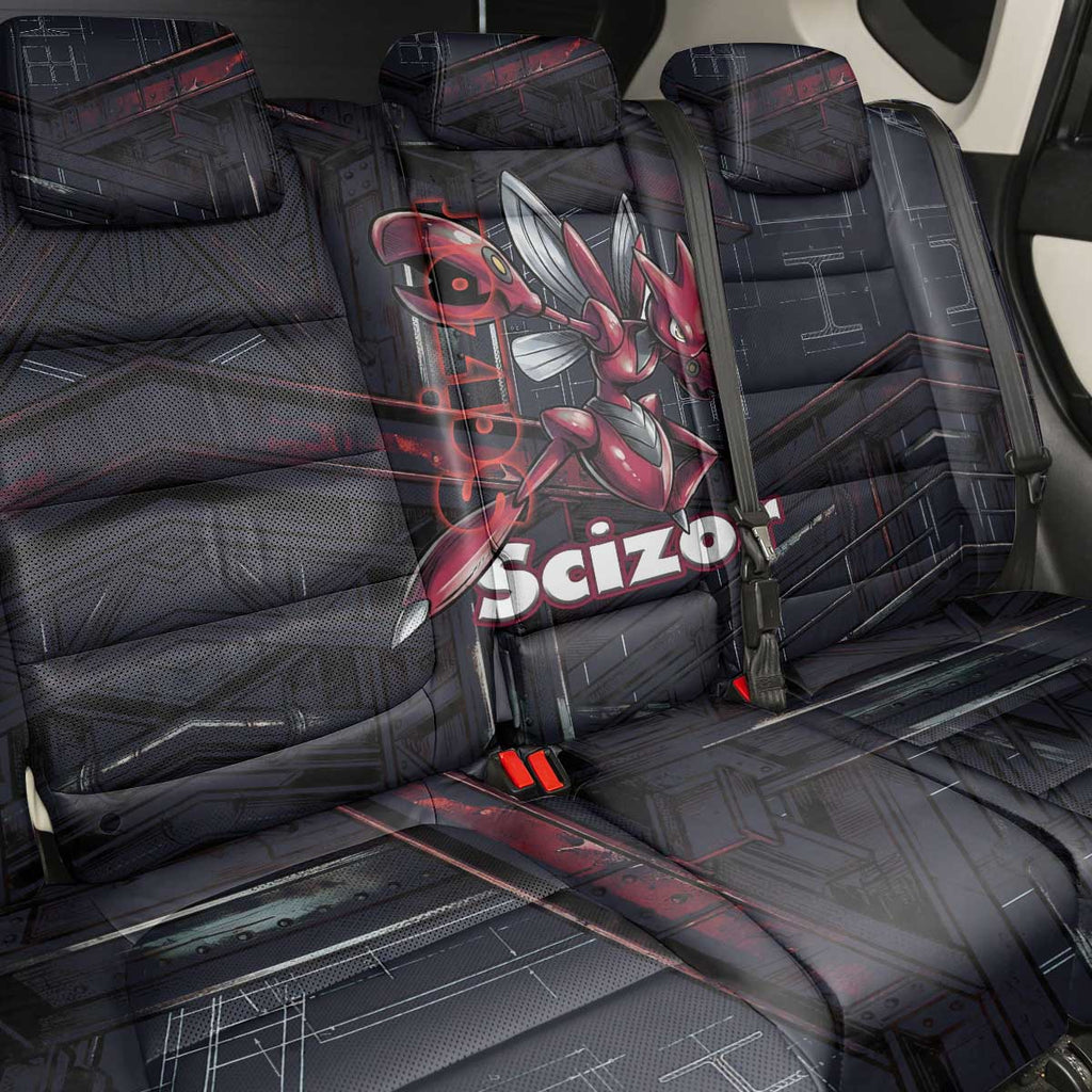 Scizor Battle Armor Back Car Seat Cover Scizor’s Domain - Claws of Precision
