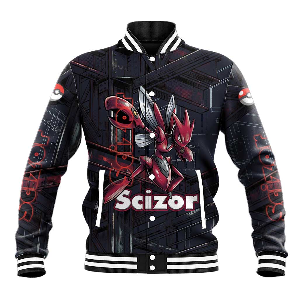 Scizor Battle Armor Baseball Jacket Scizor’s Domain - Claws of Precision