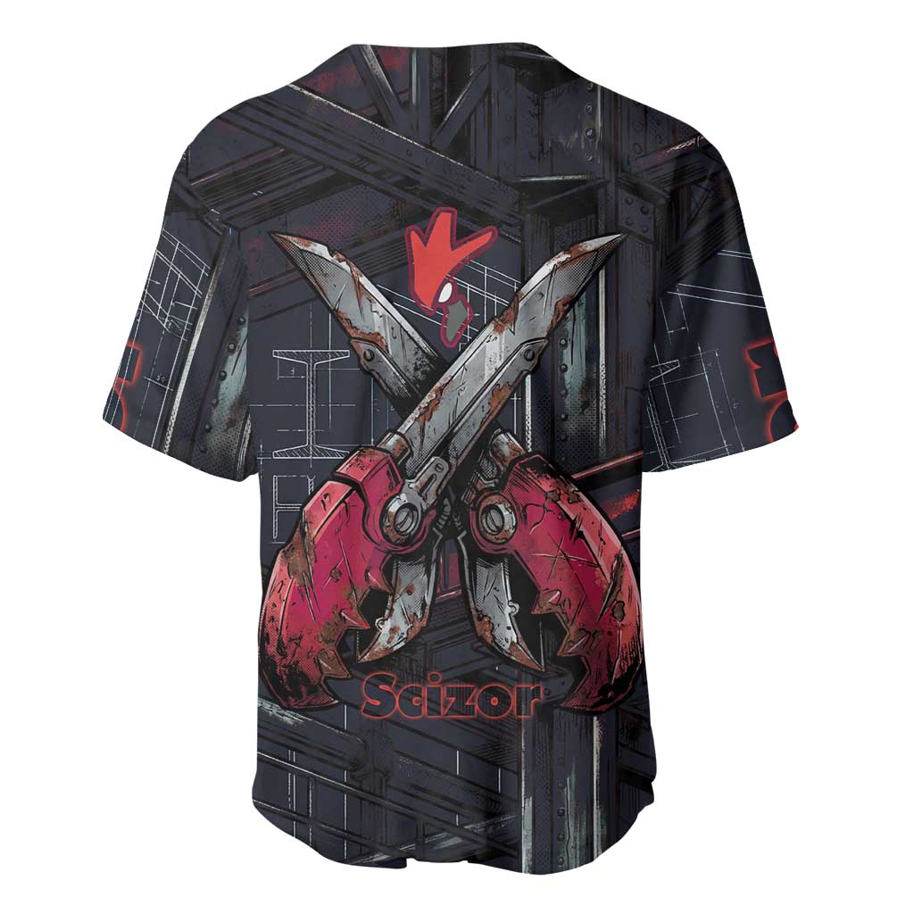 Scizor Battle Armor Baseball Jersey Scizor’s Domain - Claws of Precision
