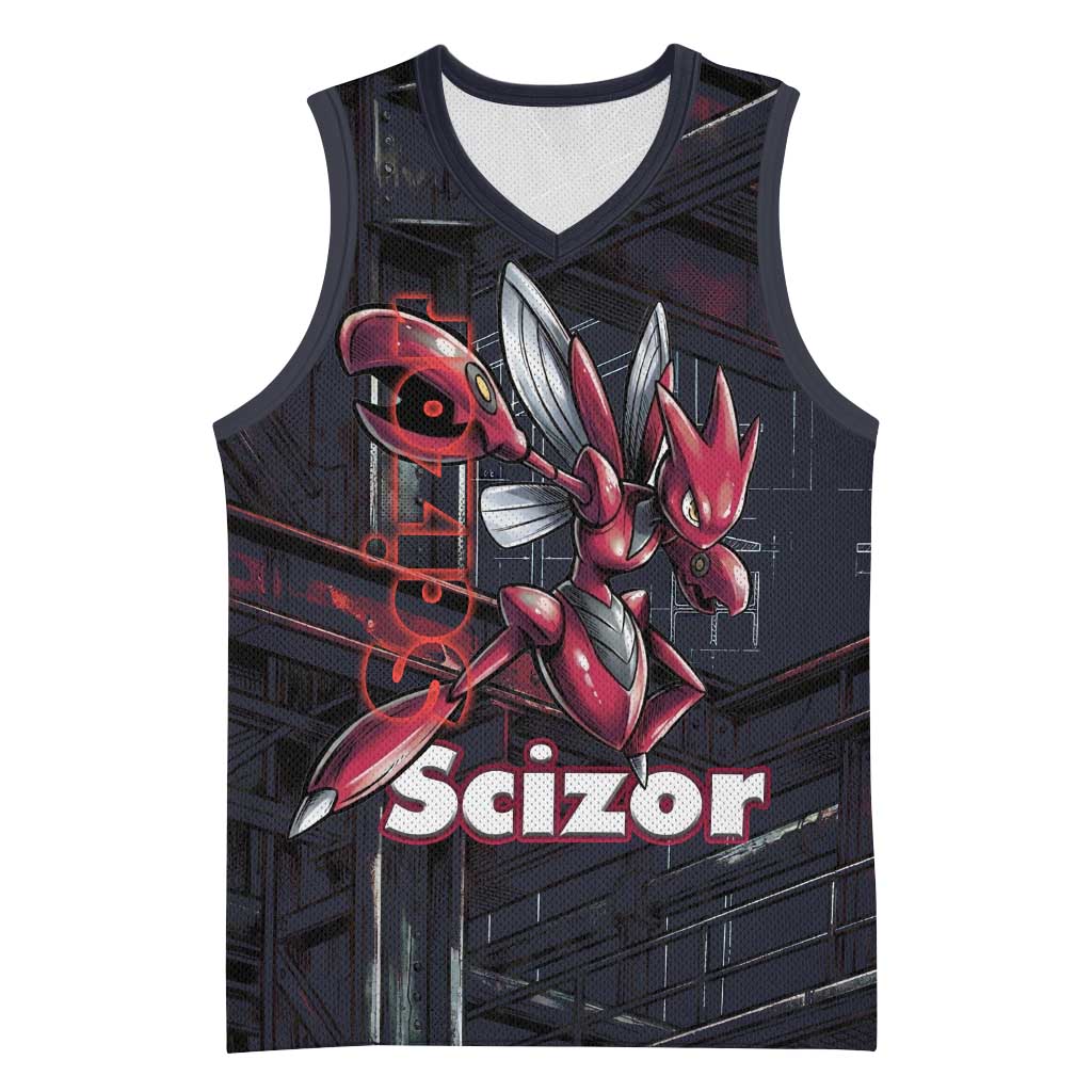 Scizor Battle Armor Basketball Jersey Scizor’s Domain - Claws of Precision