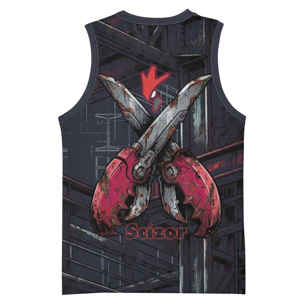Scizor Battle Armor Basketball Jersey Scizor’s Domain - Claws of Precision