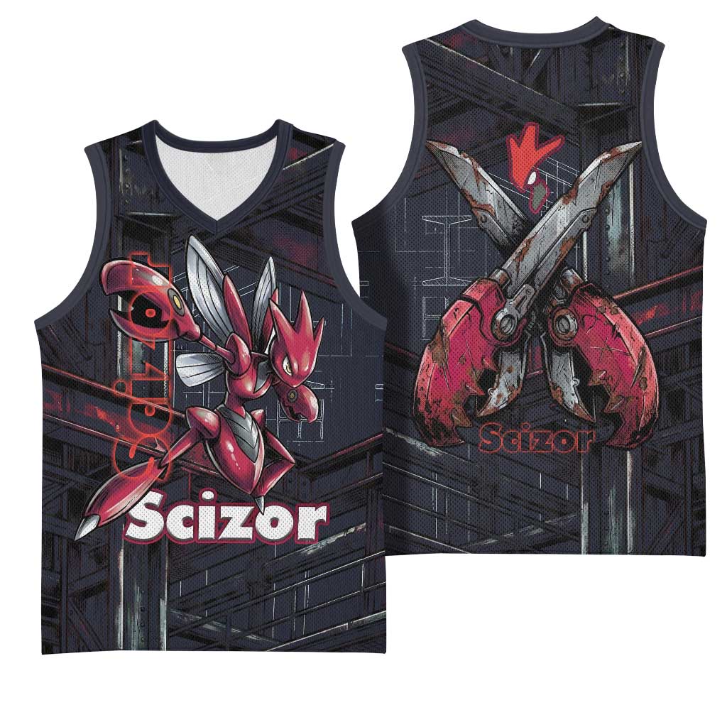 Scizor Battle Armor Basketball Jersey Scizor’s Domain - Claws of Precision