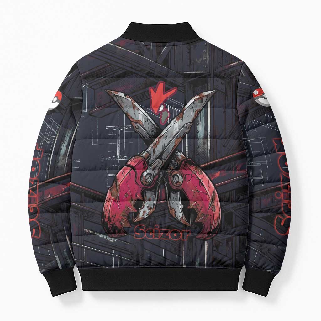 Scizor Battle Armor Bomber Puffer Jacket Scizor’s Domain - Claws of Precision