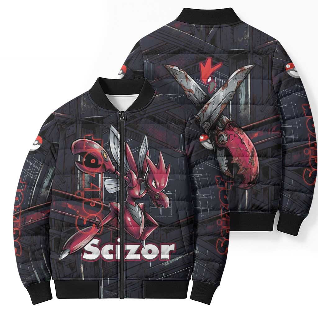Scizor Battle Armor Bomber Puffer Jacket Scizor’s Domain - Claws of Precision