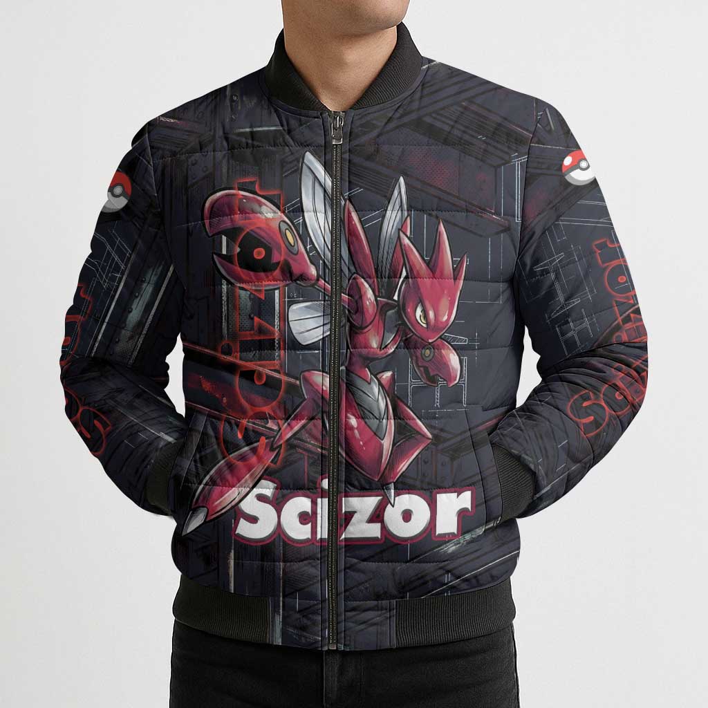 Scizor Battle Armor Bomber Puffer Jacket Scizor’s Domain - Claws of Precision