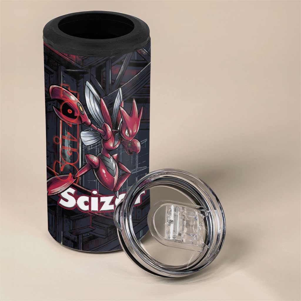 Scizor Battle Armor 4 in 1 Can Cooler Tumbler Scizor’s Domain - Claws of Precision