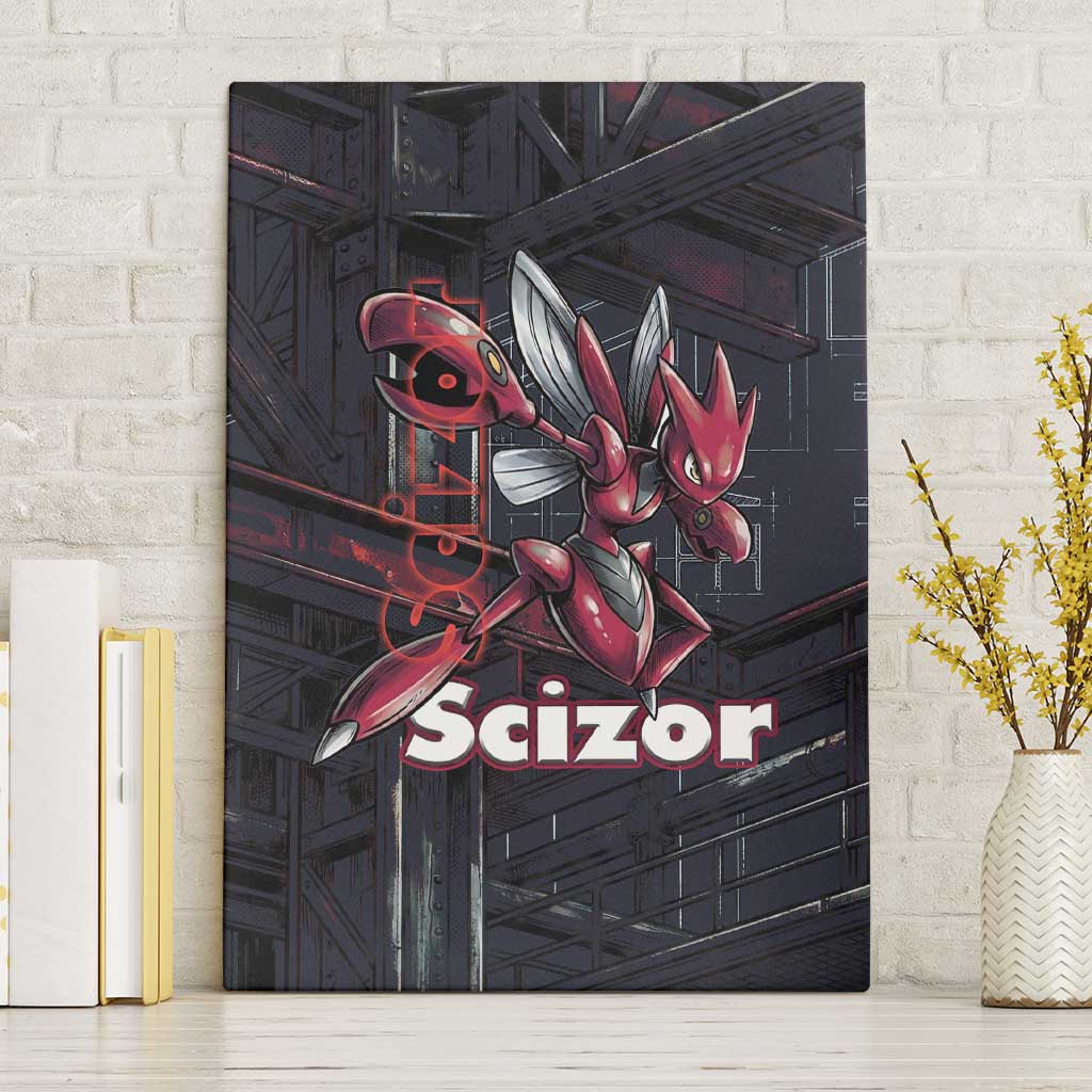 Scizor Battle Armor Canvas Wall Art Scizor’s Domain - Claws of Precision