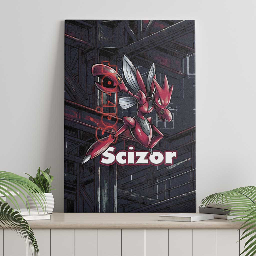 Scizor Battle Armor Canvas Wall Art Scizor’s Domain - Claws of Precision