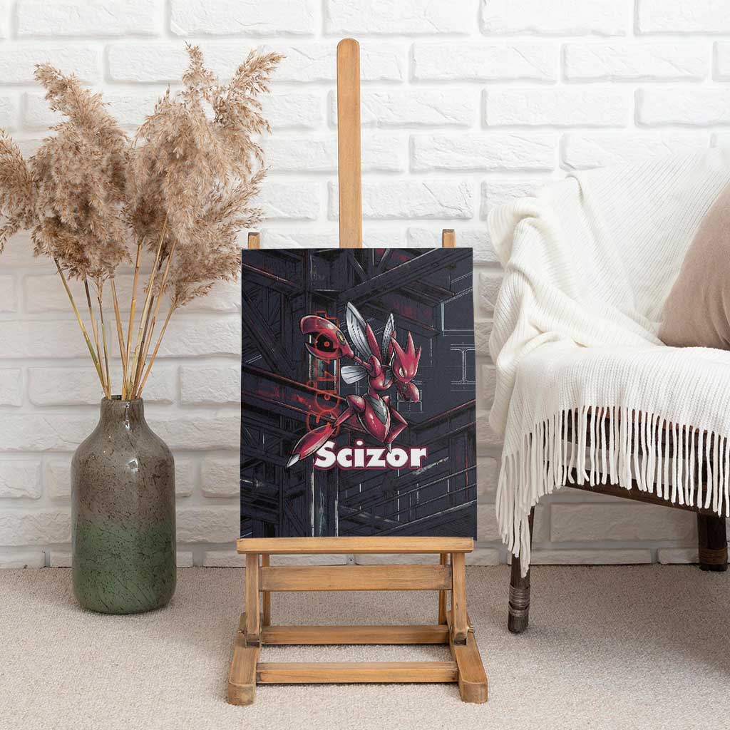 Scizor Battle Armor Canvas Wall Art Scizor’s Domain - Claws of Precision