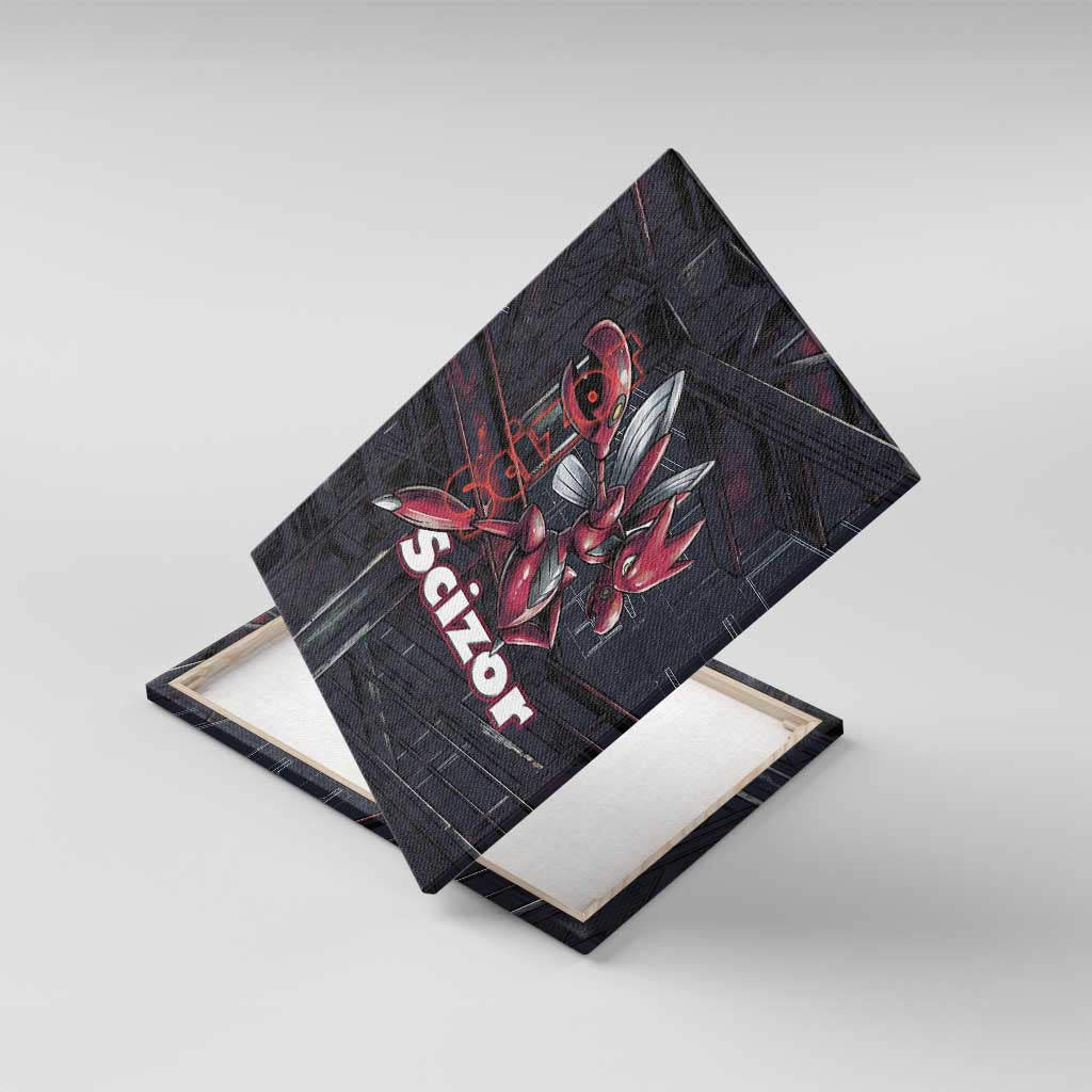 Scizor Battle Armor Canvas Wall Art Scizor’s Domain - Claws of Precision