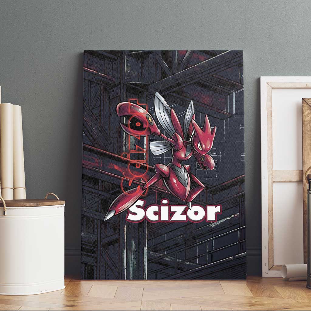 Scizor Battle Armor Canvas Wall Art Scizor’s Domain - Claws of Precision