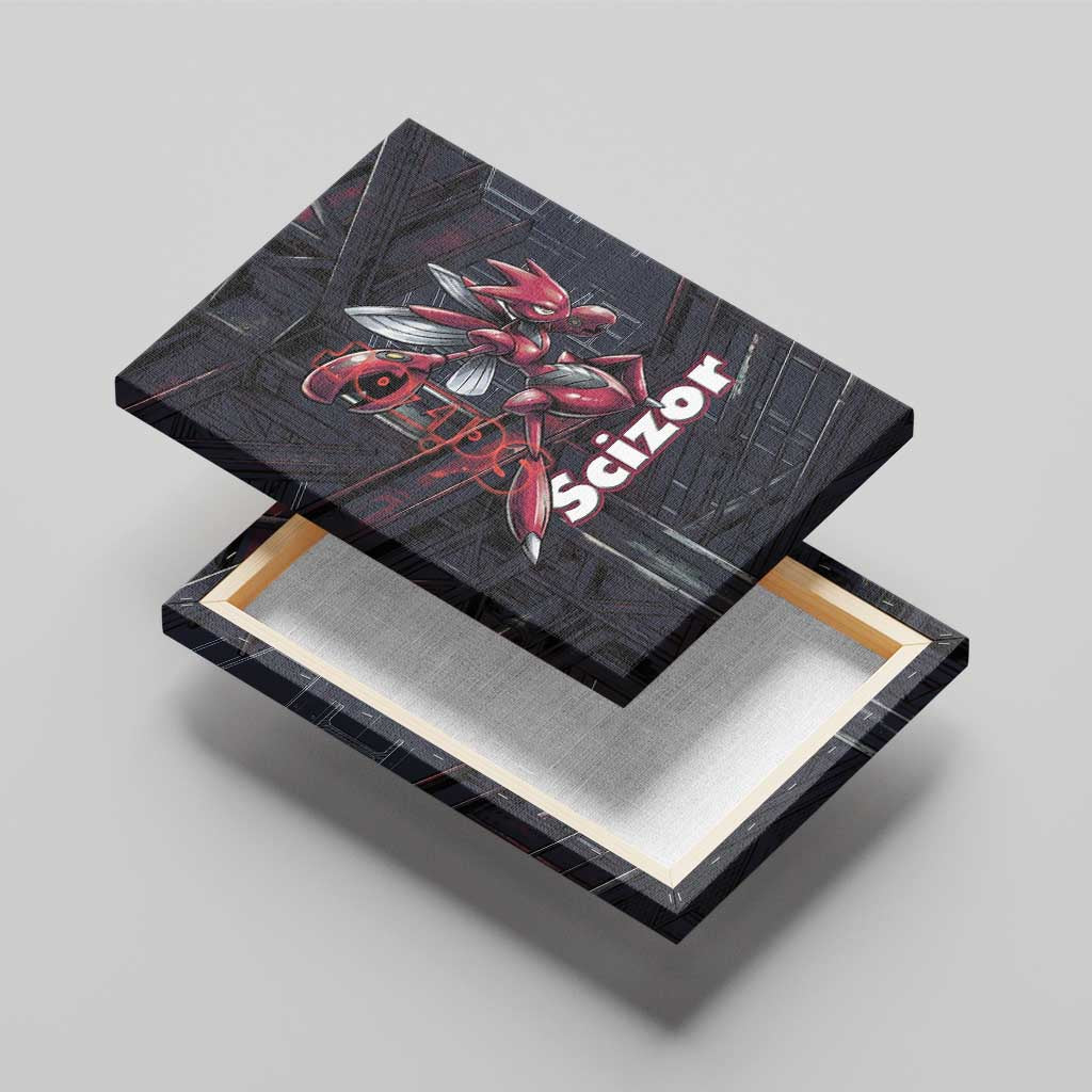 Scizor Battle Armor Canvas Wall Art Scizor’s Domain - Claws of Precision