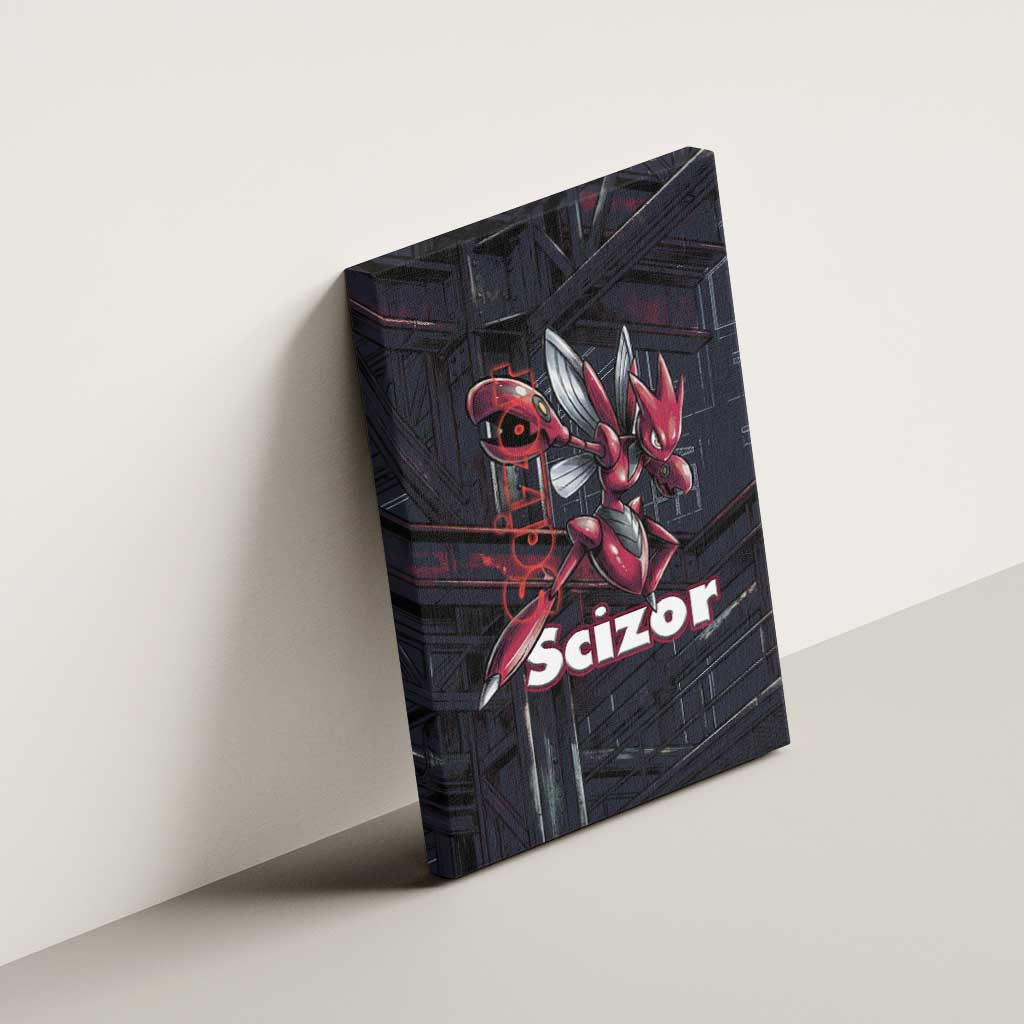 Scizor Battle Armor Canvas Wall Art Scizor’s Domain - Claws of Precision