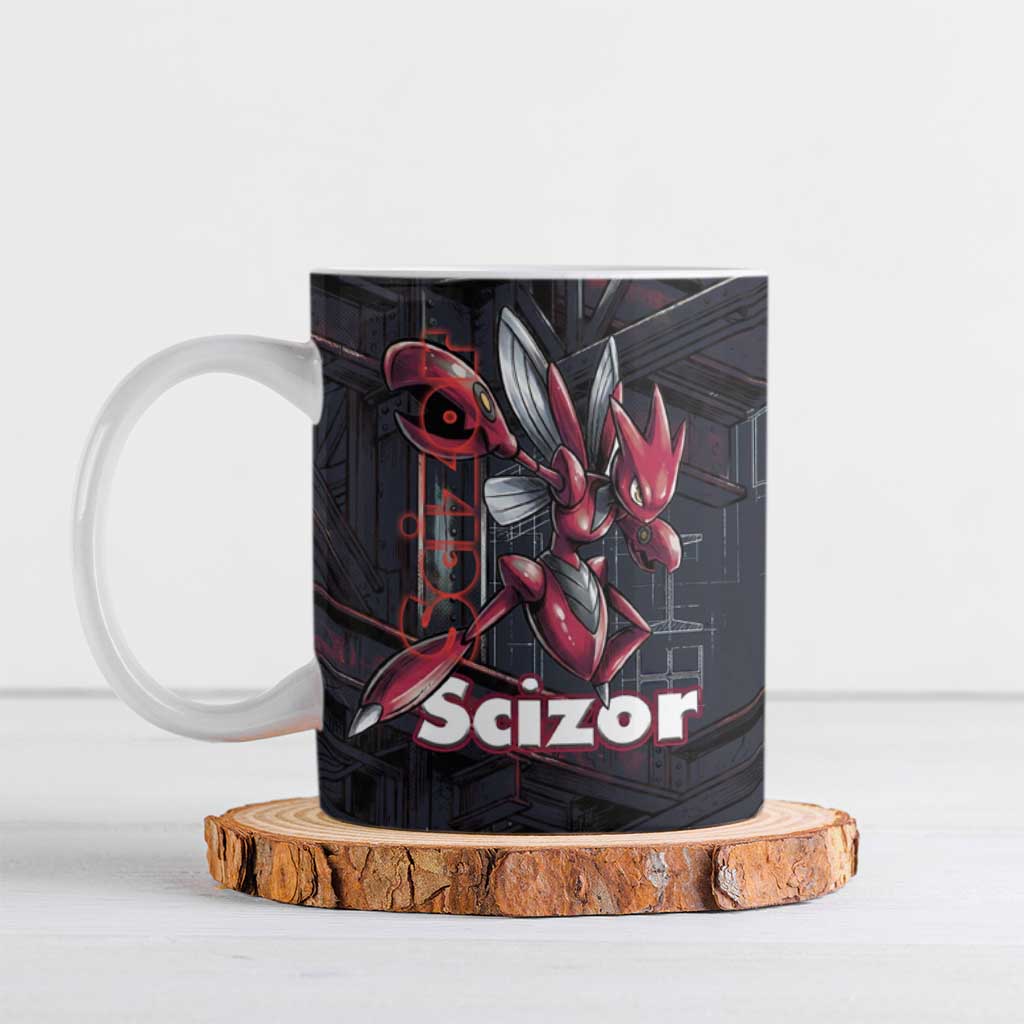 Scizor Battle Armor Ceramic Mug Scizor’s Domain - Claws of Precision