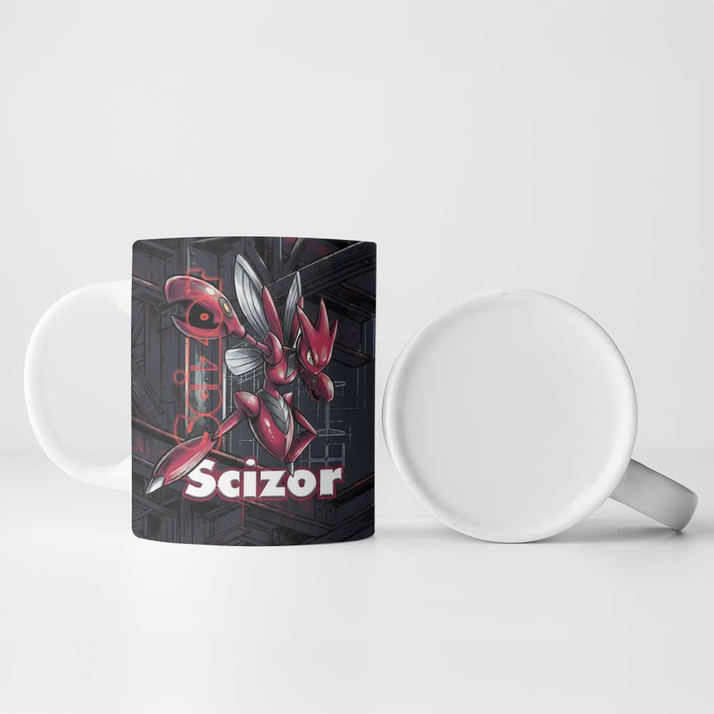 Scizor Battle Armor Ceramic Mug Scizor’s Domain - Claws of Precision