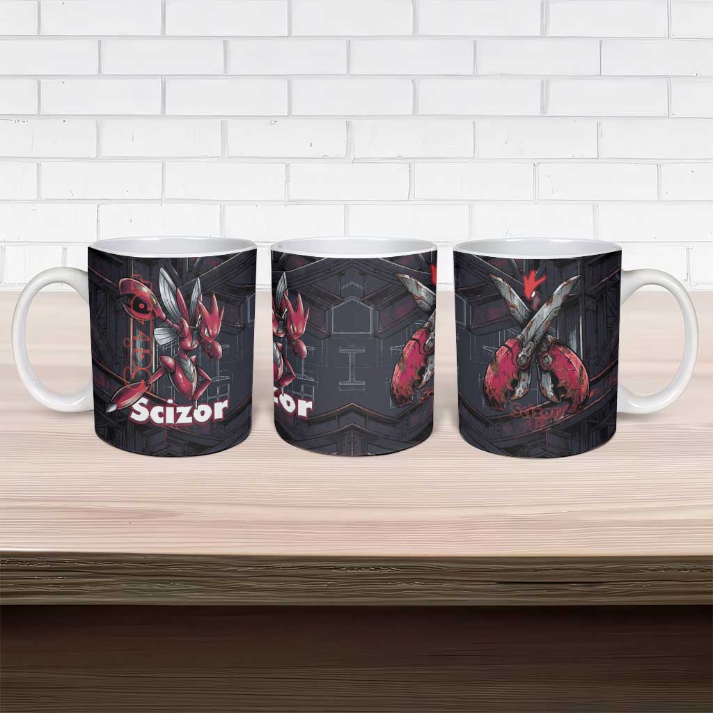 Scizor Battle Armor Ceramic Mug Scizor’s Domain - Claws of Precision