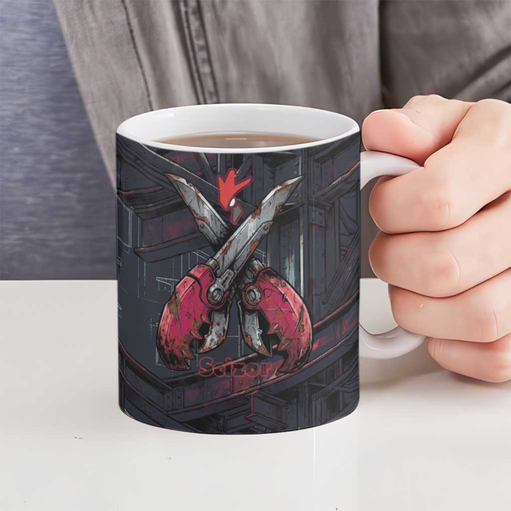 Scizor Battle Armor Ceramic Mug Scizor’s Domain - Claws of Precision