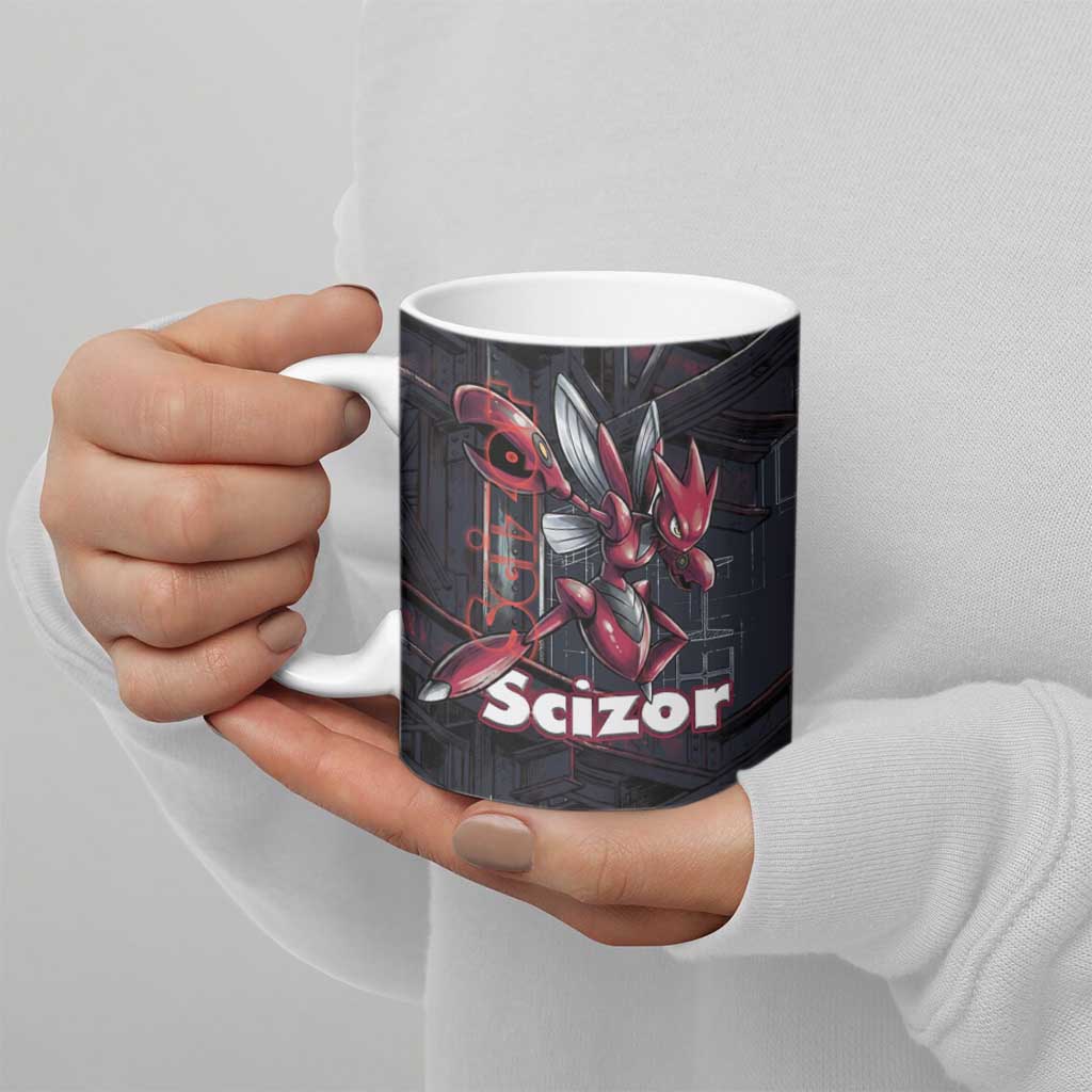Scizor Battle Armor Ceramic Mug Scizor’s Domain - Claws of Precision