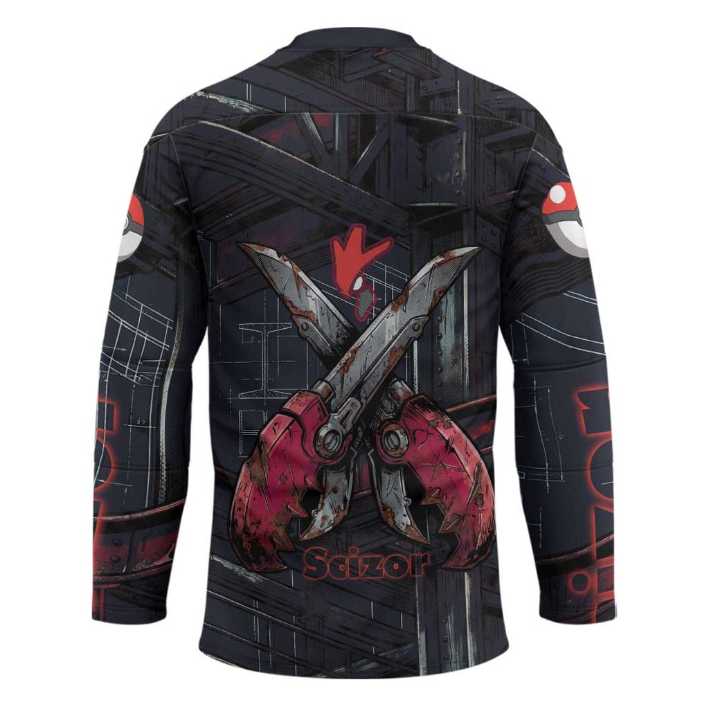 Scizor Battle Armor Hockey Jersey Scizor’s Domain - Claws of Precision