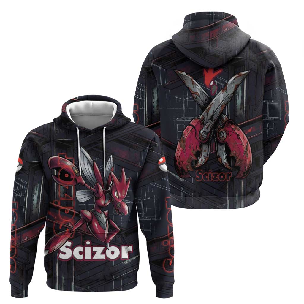 Scizor Battle Armor Hoodie Scizor’s Domain - Claws of Precision